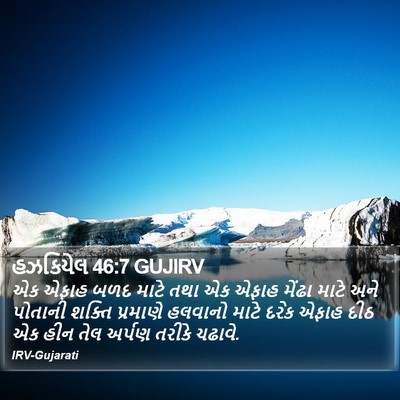 હઝકિયેલ 46:7 GUJIRV Bible Verse Image