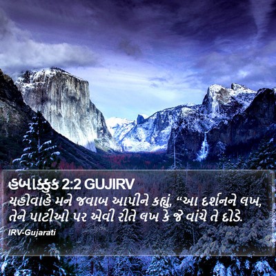 હબાક્કુક 2:2 GUJIRV Bible Verse Image
