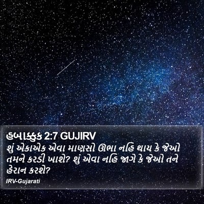 હબાક્કુક 2:7 GUJIRV Bible Verse Image