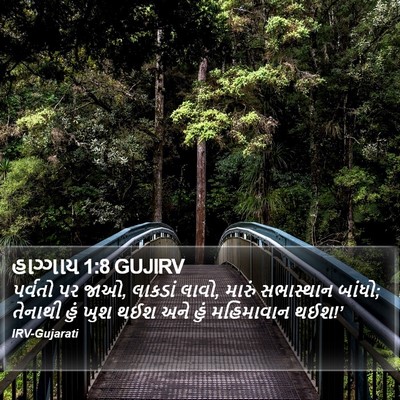 હાગ્ગાય 1:8 GUJIRV Bible Verse Image
