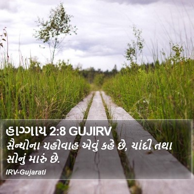 હાગ્ગાય 2:8 GUJIRV Bible Verse Image