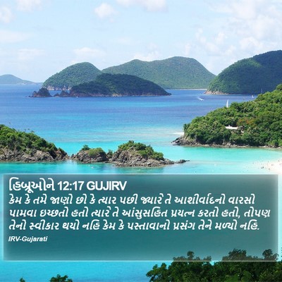 હિબ્રૂઓને 12:17 GUJIRV Bible Verse Image