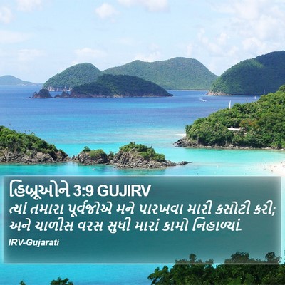 હિબ્રૂઓને 3:9 GUJIRV Bible Verse Image