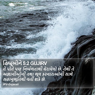હિબ્રૂઓને 5:2 GUJIRV Bible Verse Image