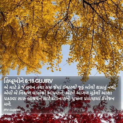 હિબ્રૂઓને 6:18 GUJIRV Bible Verse Image