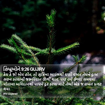 હિબ્રૂઓને 9:26 GUJIRV Bible Verse Image