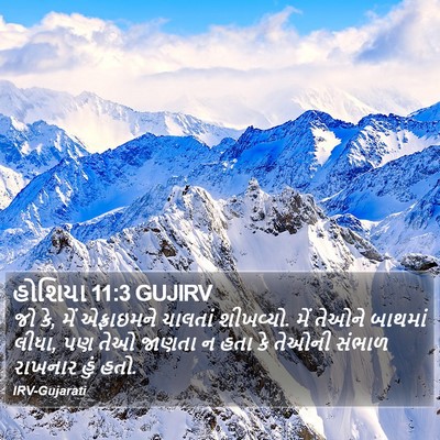 હોશિયા 11:3 GUJIRV Bible Verse Image
