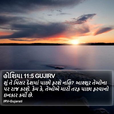 હોશિયા 11:5 GUJIRV Bible Verse Image