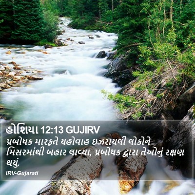 હોશિયા 12:13 GUJIRV Bible Verse Image