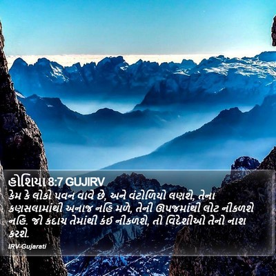 હોશિયા 8:7 GUJIRV Bible Verse Image