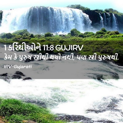 Picture 02 - 1 કરિંથીઓને 11:8 GUJIRV - કેમ કે પુરુષ - Bible Verse Picture