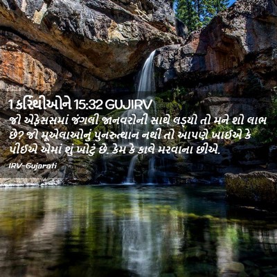 Picture 02 - 1 કરિંથીઓને 15:32 GUJIRV - જો એફેસસમાં જંગલી - Bible Verse Picture