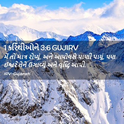 Picture 02 - 1 કરિંથીઓને 3:6 GUJIRV - મેં તો માત્ર - Bible Verse Picture