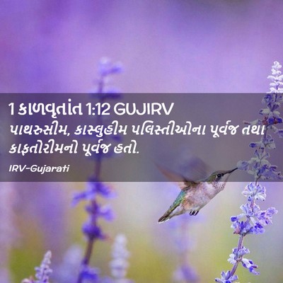 Picture 02 - 1 કાળવૃતાંત 1:12 GUJIRV - પાથરુસીમ, - Bible Verse Picture