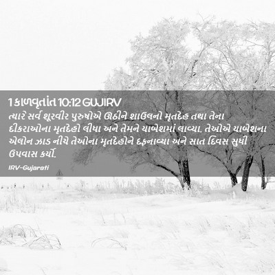 Picture 02 - 1 કાળવૃતાંત 10:12 GUJIRV - ત્યારે સર્વ - Bible Verse Picture