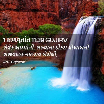 Picture 02 - 1 કાળવૃતાંત 11:39 GUJIRV - સેલેક આમ્મોની, - Bible Verse Picture