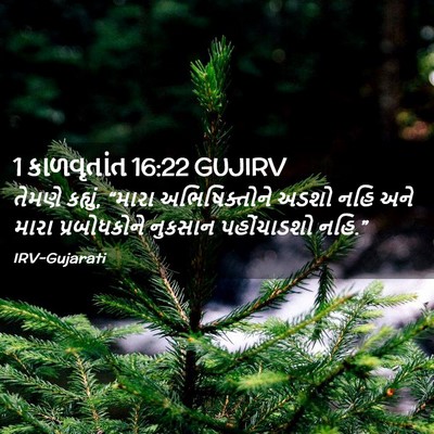 Picture 02 - 1 કાળવૃતાંત 16:22 GUJIRV - તેમણે કહ્યું, - Bible Verse Picture
