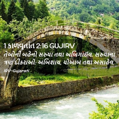 Picture 02 - 1 કાળવૃતાંત 2:16 GUJIRV - તેઓની બહેનો સરુયા - Bible Verse Picture