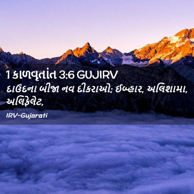 Picture 02 - 1 કાળવૃતાંત 3:6 GUJIRV - દાઉદના બીજા નવ - Bible Verse Picture
