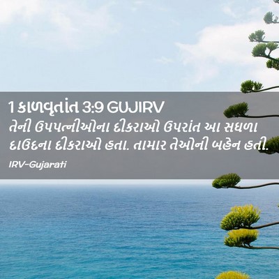 Picture 02 - 1 કાળવૃતાંત 3:9 GUJIRV - તેની ઉપપત્નીઓના - Bible Verse Picture