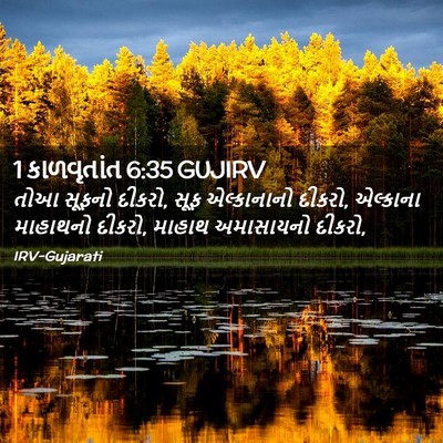 Picture 02 - 1 કાળવૃતાંત 6:35 GUJIRV - તોઆ સૂફનો દીકરો, - Bible Verse Picture