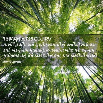 Picture 02 - 1 કાળવૃતાંત 7:15 GUJIRV - માખીરે હુપ્પીમ - Bible Verse Picture
