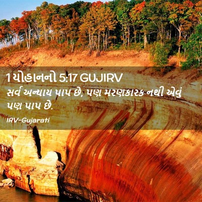 Picture 02 - 1 યોહાનનો 5:17 GUJIRV - સર્વ અન્યાય પાપ છે, - Bible Verse Picture