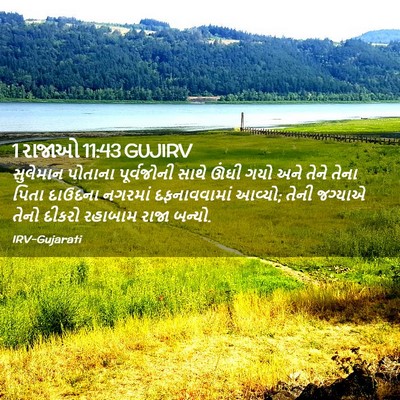 Picture 02 - 1 રાજાઓ 11:43 GUJIRV - સુલેમાન પોતાના - Bible Verse Picture