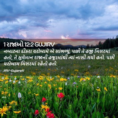 Picture 02 - 1 રાજાઓ 12:2 GUJIRV - નબાટના દીકરા - Bible Verse Picture