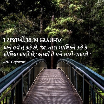 Picture 02 - 1 રાજાઓ 18:14 GUJIRV - અને હવે તું કહે છે, - Bible Verse Picture