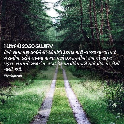 Picture 02 - 1 રાજાઓ 20:20 GUJIRV - તેઓ સામા - Bible Verse Picture