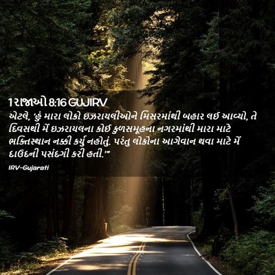 Picture 02 - 1 રાજાઓ 8:16 GUJIRV - એટલે, ‘હું મારા - Bible Verse Picture