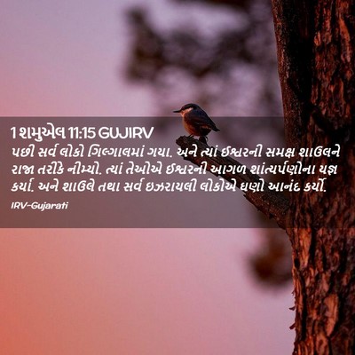 Picture 02 - 1 શમુએલ 11:15 GUJIRV - પછી સર્વ લોકો - Bible Verse Picture