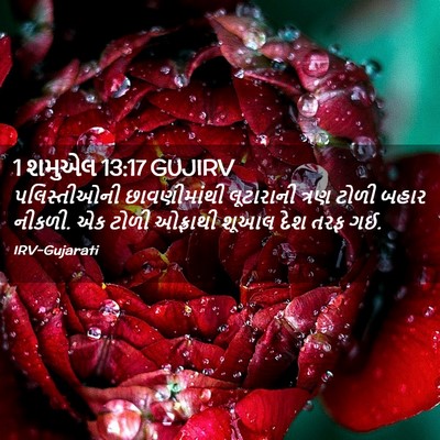 Picture 02 - 1 શમુએલ 13:17 GUJIRV - પલિસ્તીઓની - Bible Verse Picture