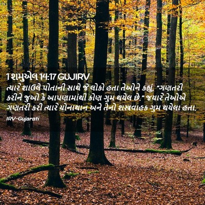 Picture 02 - 1 શમુએલ 14:17 GUJIRV - ત્યારે શાઉલે - Bible Verse Picture