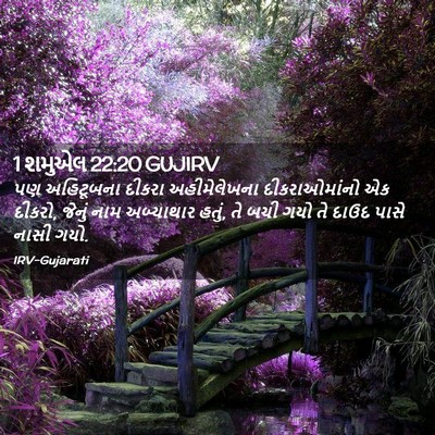 Picture 02 - 1 શમુએલ 22:20 GUJIRV - પણ અહિટૂબના દીકરા - Bible Verse Picture