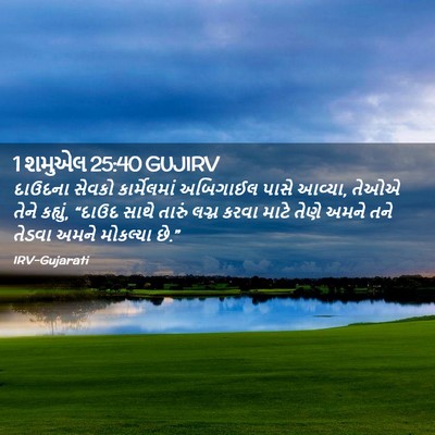 Picture 02 - 1 શમુએલ 25:40 GUJIRV - દાઉદના સેવકો - Bible Verse Picture