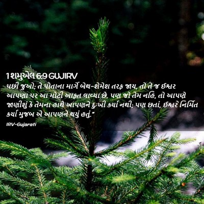 Picture 02 - 1 શમુએલ 6:9 GUJIRV - પછી જુઓ; તે પોતાના - Bible Verse Picture