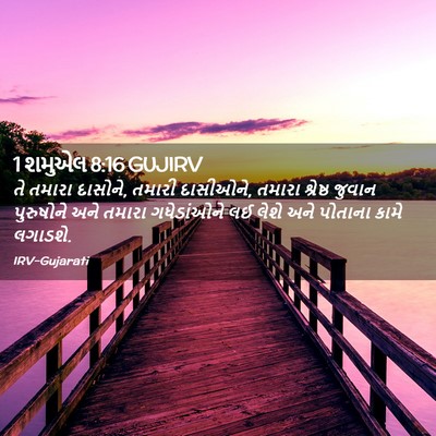 Picture 02 - 1 શમુએલ 8:16 GUJIRV - તે તમારા દાસોને, - Bible Verse Picture