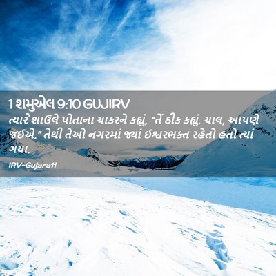 Picture 02 - 1 શમુએલ 9:10 GUJIRV - ત્યારે શાઉલે - Bible Verse Picture