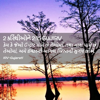 Picture 02 - 2 કરિંથીઓને 2:15 GUJIRV - કેમ કે જેઓ ઉદ્ધાર - Bible Verse Picture