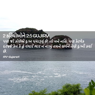 Picture 02 - 2 કરિંથીઓને 2:5 GUJIRV - પણ જો કોઈએ દુઃખ - Bible Verse Picture