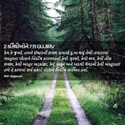 Picture 02 - 2 કરિંથીઓને 7:11 GUJIRV - કેમ કે જુઓ, તમને - Bible Verse Picture