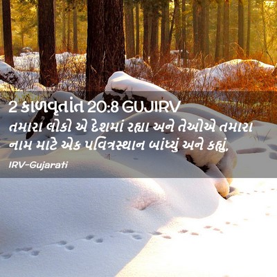 Picture 02 - 2 કાળવૃતાંત 20:8 GUJIRV - તમારા લોકો એ - Bible Verse Picture