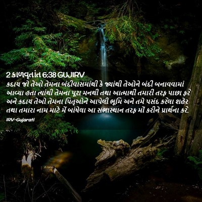 Picture 02 - 2 કાળવૃતાંત 6:38 GUJIRV - કદાચ જો તેઓ તેમના - Bible Verse Picture