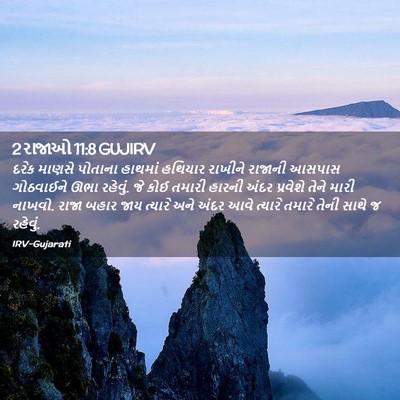Picture 02 - 2 રાજાઓ 11:8 GUJIRV - દરેક માણસે પોતાના - Bible Verse Picture