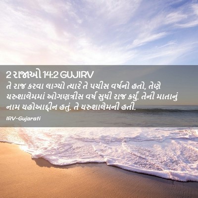 Picture 02 - 2 રાજાઓ 14:2 GUJIRV - તે રાજ કરવા લાગ્યો - Bible Verse Picture