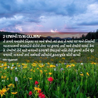 Picture 02 - 2 રાજાઓ 15:16 GUJIRV - તે સમયે મનાહેમે - Bible Verse Picture