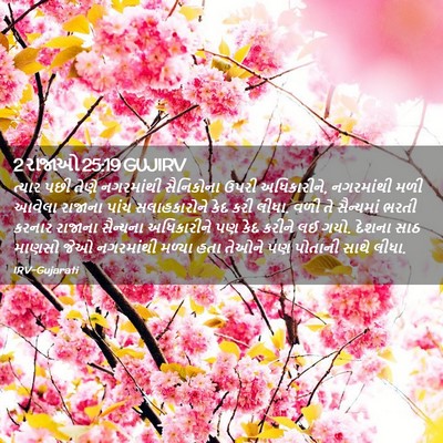 Picture 02 - 2 રાજાઓ 25:19 GUJIRV - ત્યાર પછી તેણે - Bible Verse Picture
