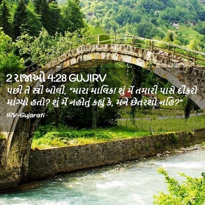 Picture 02 - 2 રાજાઓ 4:28 GUJIRV - પછી તે સ્ત્રી બોલી, - Bible Verse Picture
